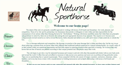 Desktop Screenshot of naturalsporthorse.com