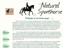 Tablet Screenshot of naturalsporthorse.com